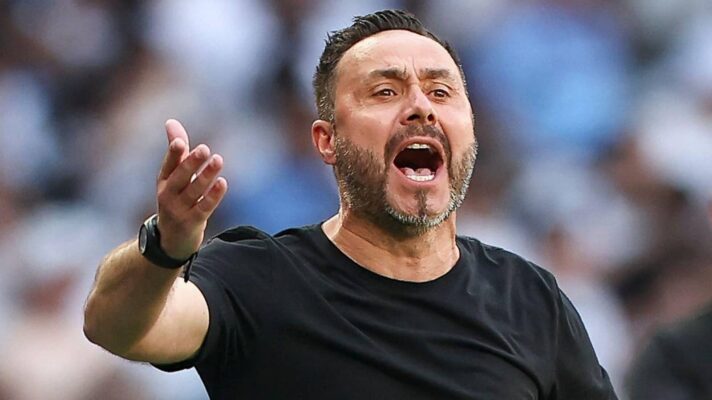 Tottenham manager Roberto De Zerbi