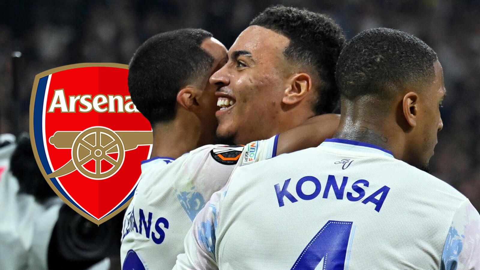 F365 One Badge Youri Tielemans Morgan Rogers Ezri Konsa Arsenal