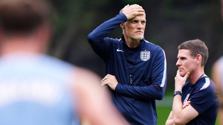 Thomas Tuchel England training