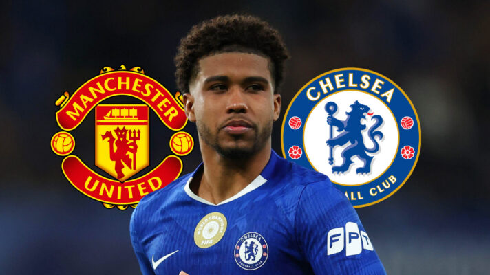 Manchester United badge, Andrey Santos and Chelsea badge - copyright F365