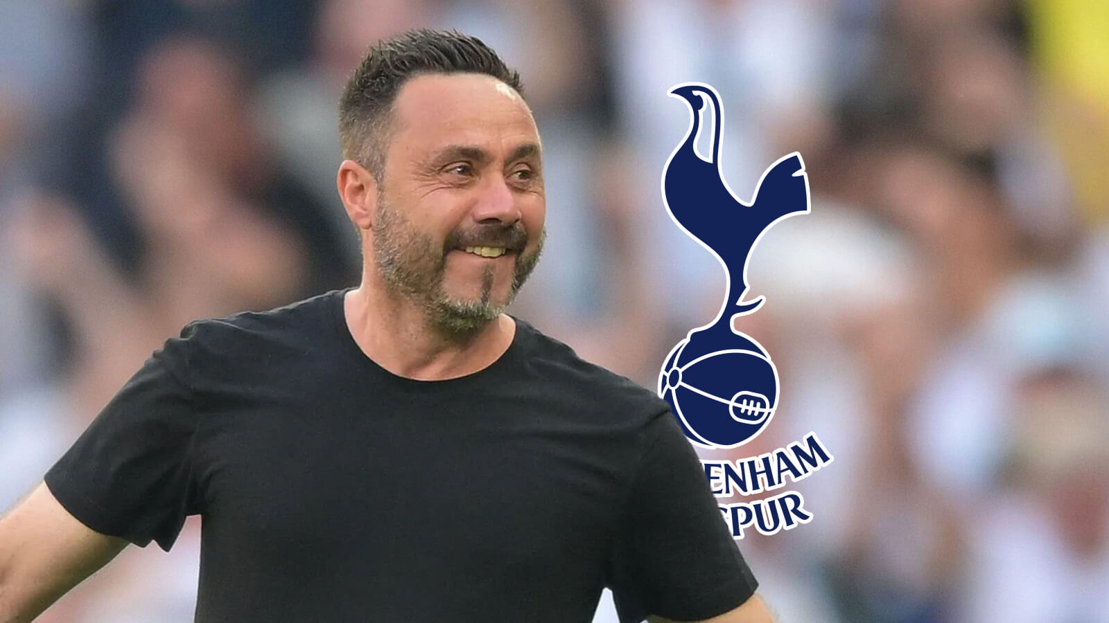 F365 Roberto De Zerbi with Spurs bagde 1
