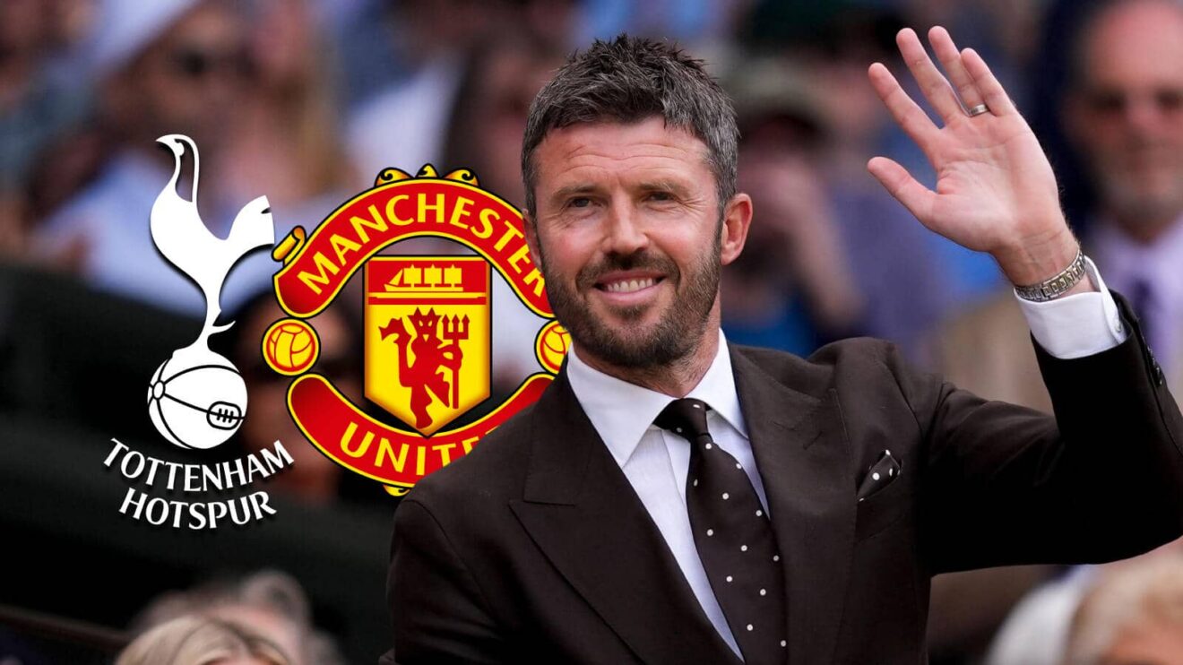 Michael Carrick, Man Utd and Tottenham badges