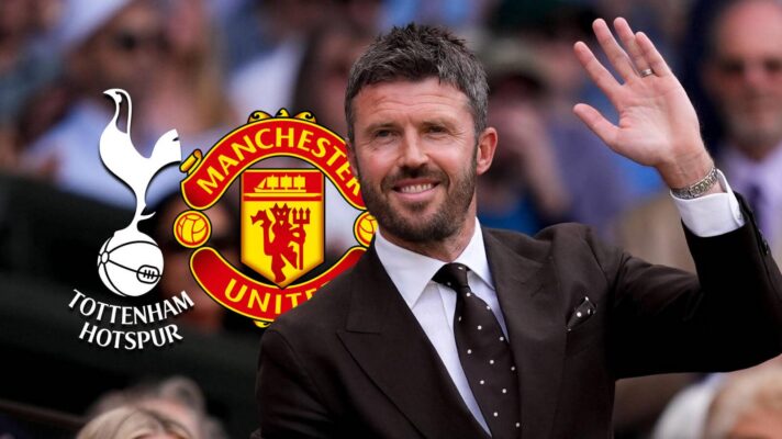 Michael Carrick, Man Utd and Tottenham badges