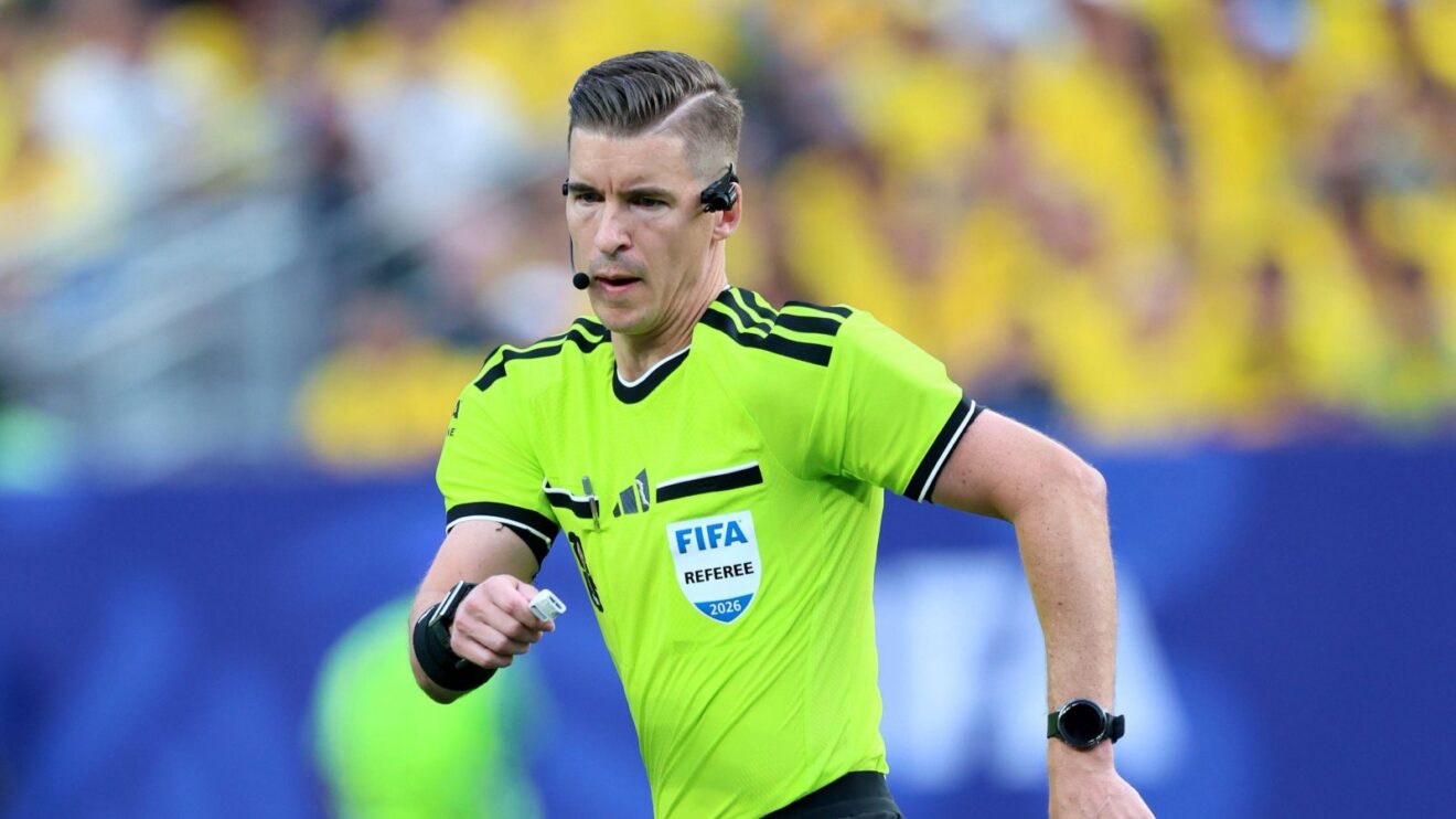 World Cup referee running