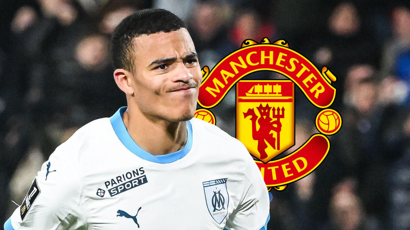 Marseille onward Mason Greenwood chummy to the Manchester United badge - copyright F365