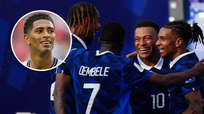 France players with Jude Bellingham