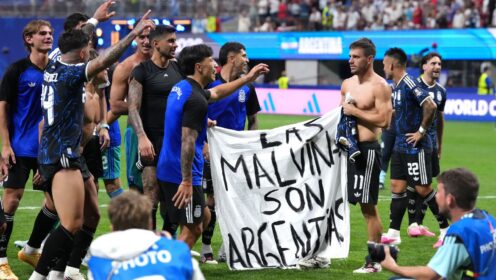 Argentina risk FIFA punishment over Falklands banner after beating England in World Cup semi-final