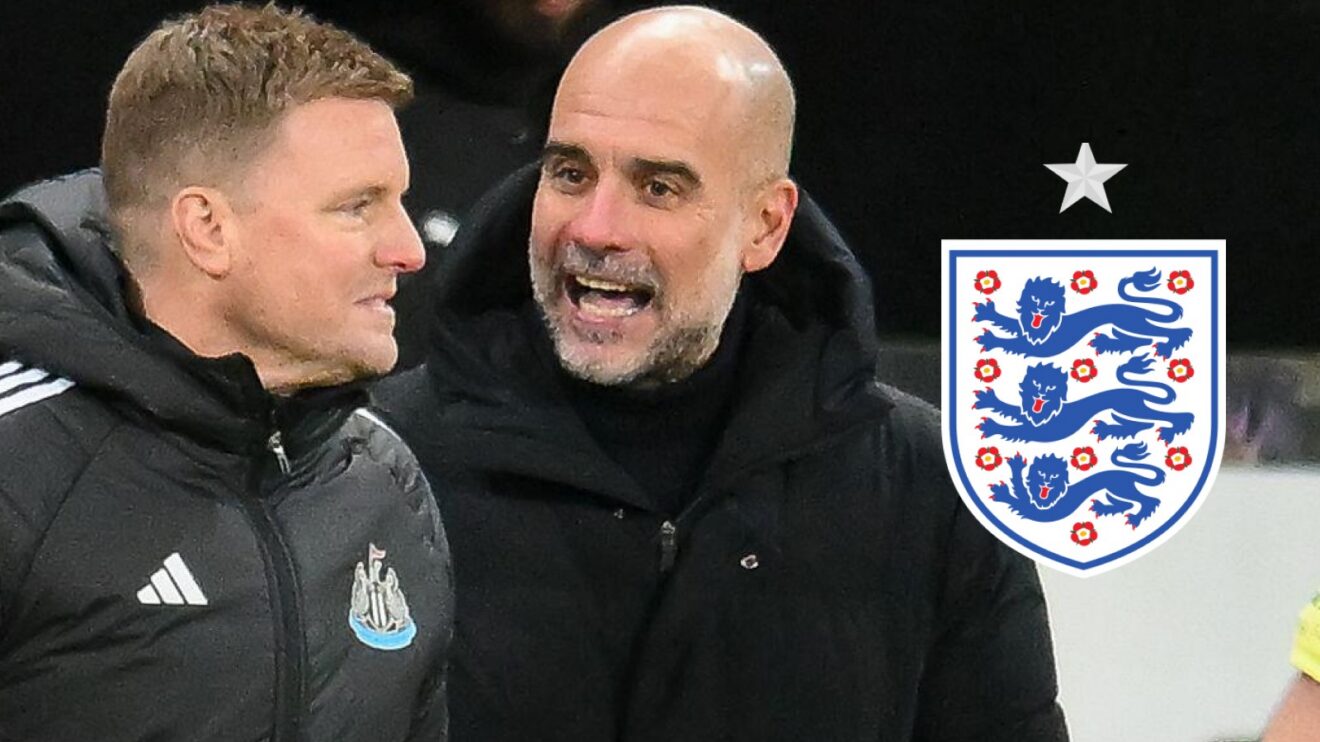 Eddie Howe and Pep Guardiola.