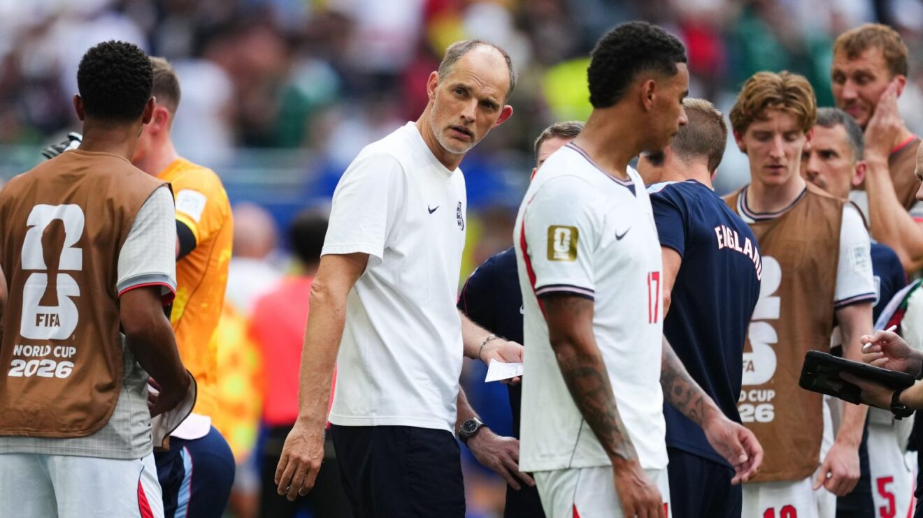 Thomas Tuchel and his England players