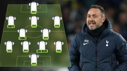 Roberto De Zerbi’s dream Tottenham XI for 26-27: Savinho one of SEVEN new signings