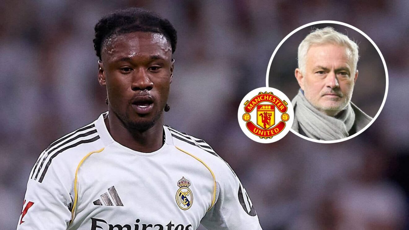 F365 Eduardo Camavinga with Jose Mourinho Man utd badge 1 1