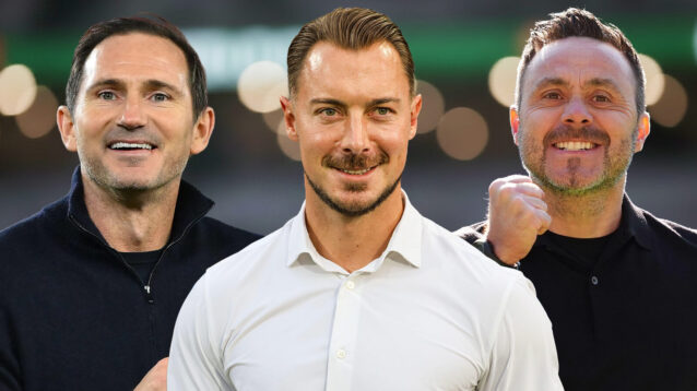 Frank Lampard, Matthias Jaissle & Roberto De Zerbi.