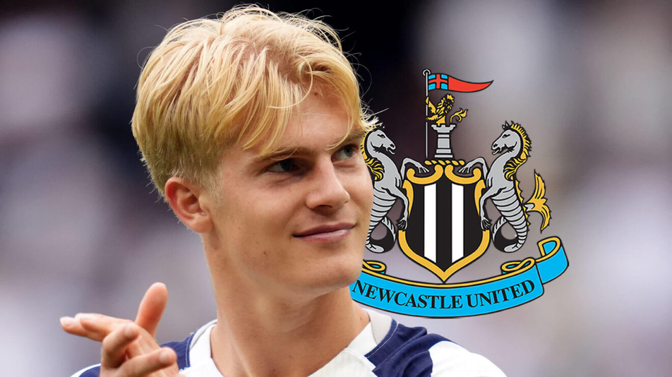 Newcastle Joined send target Lucas Bergvall