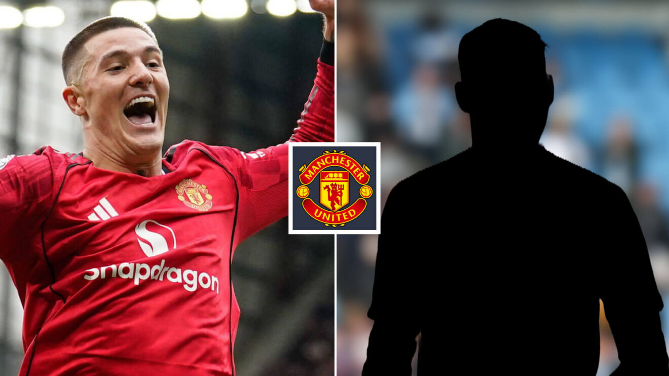 Man Utd demonstrator Benjamin Sesko, silhouette gamer