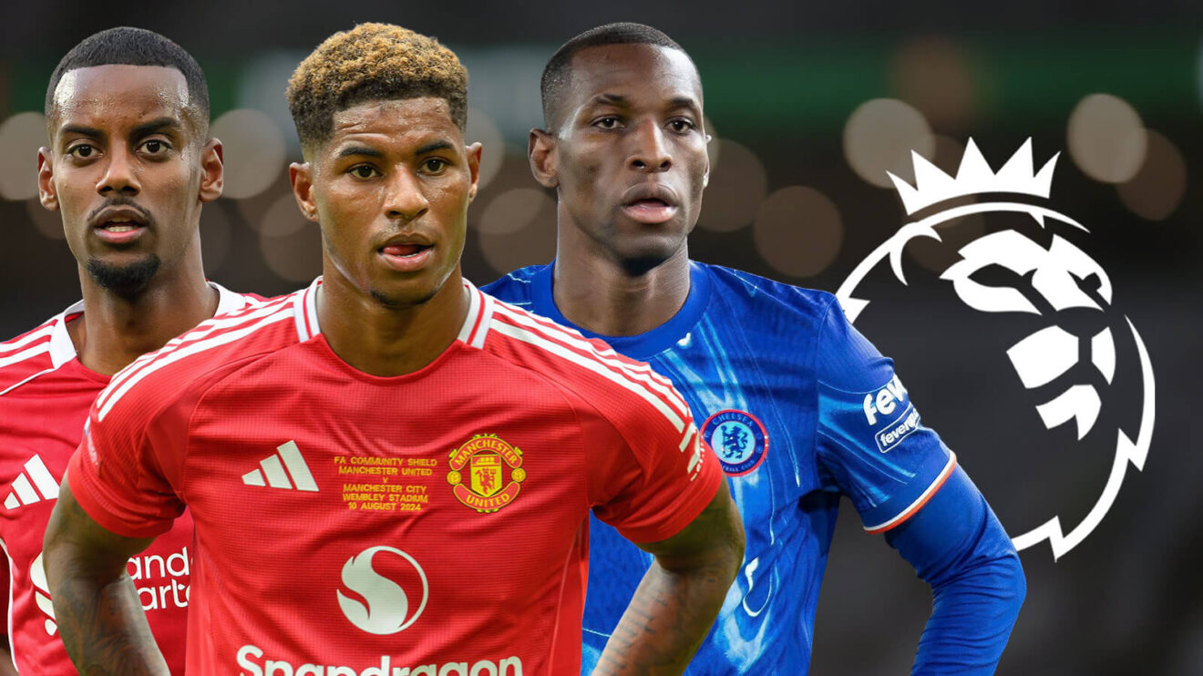 Marcus Rashford, Nicolas Jackson and Alexander Isak.