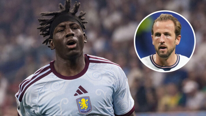 Brian Madjo and Harry Kane