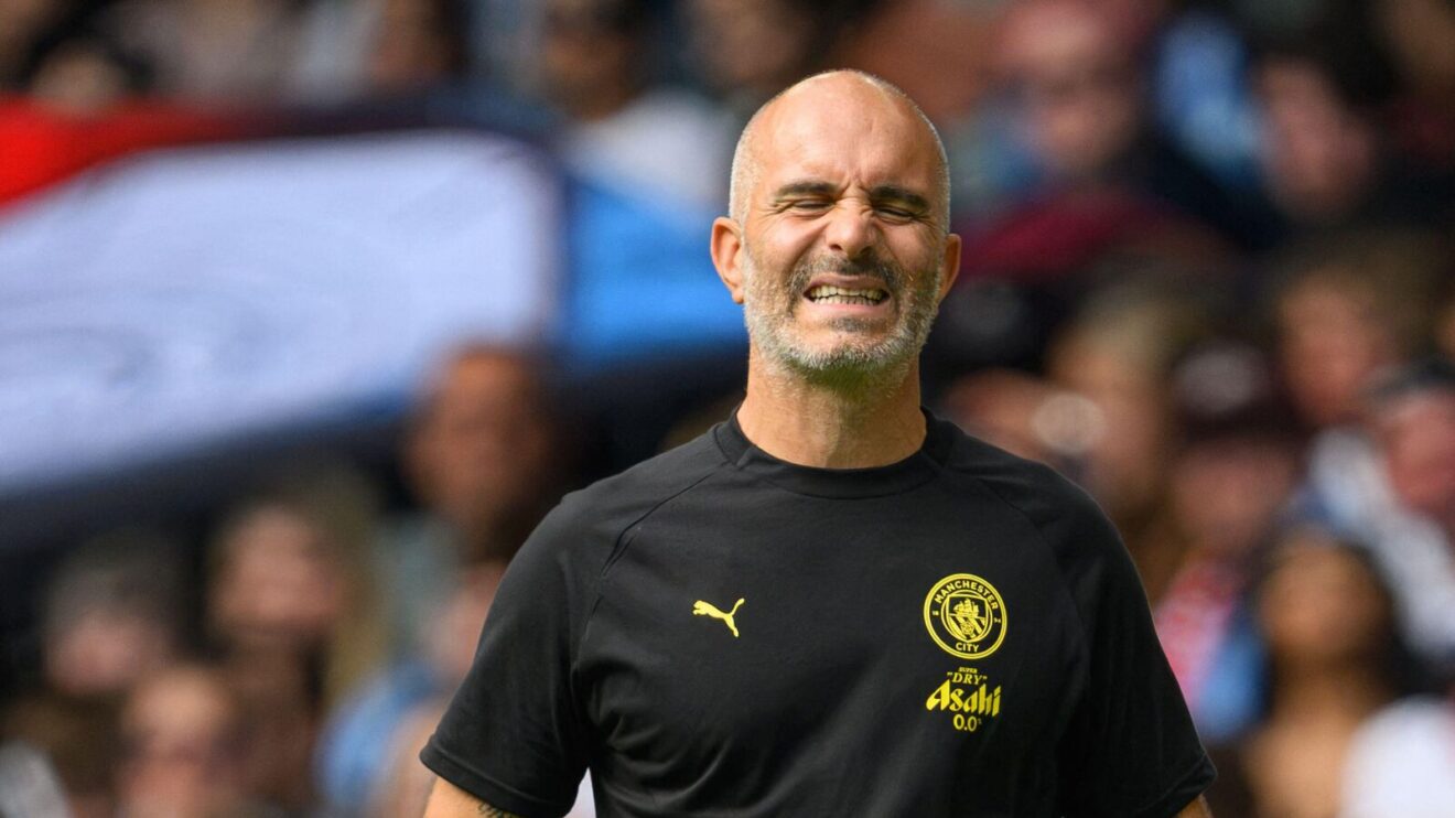 Manchester Metropolitan optimal pooch Enzo Maresca responds throughout a 3-0 Citizen Shield loss to Mishmash