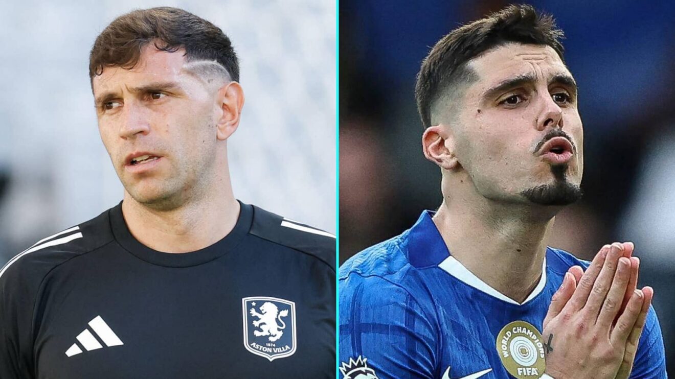 Emiliano Martinez and Pedro Neto