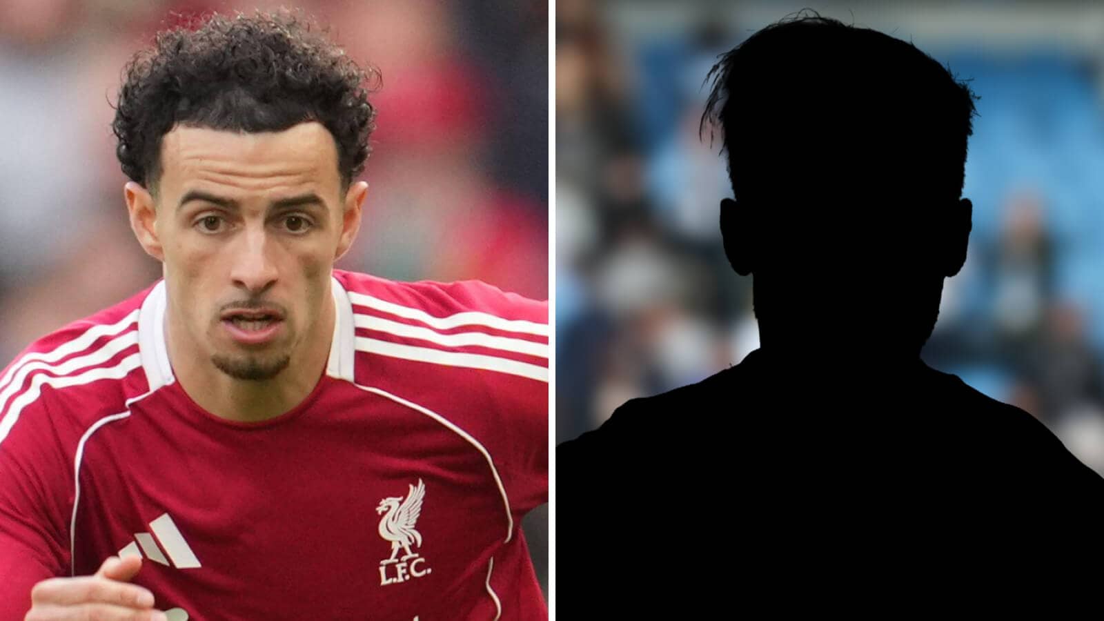 liverpool midfielder curtis jones silhouette player
