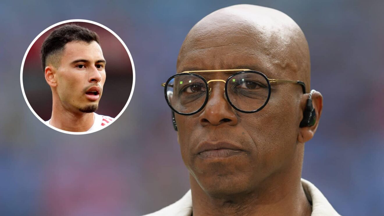 Arsenal legend Ian Wright, winger Gabriel Martinelli