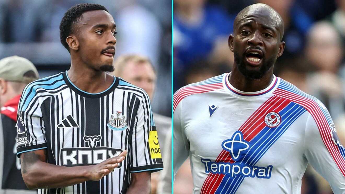 Joe Willock and Jean-Philippe Mateta