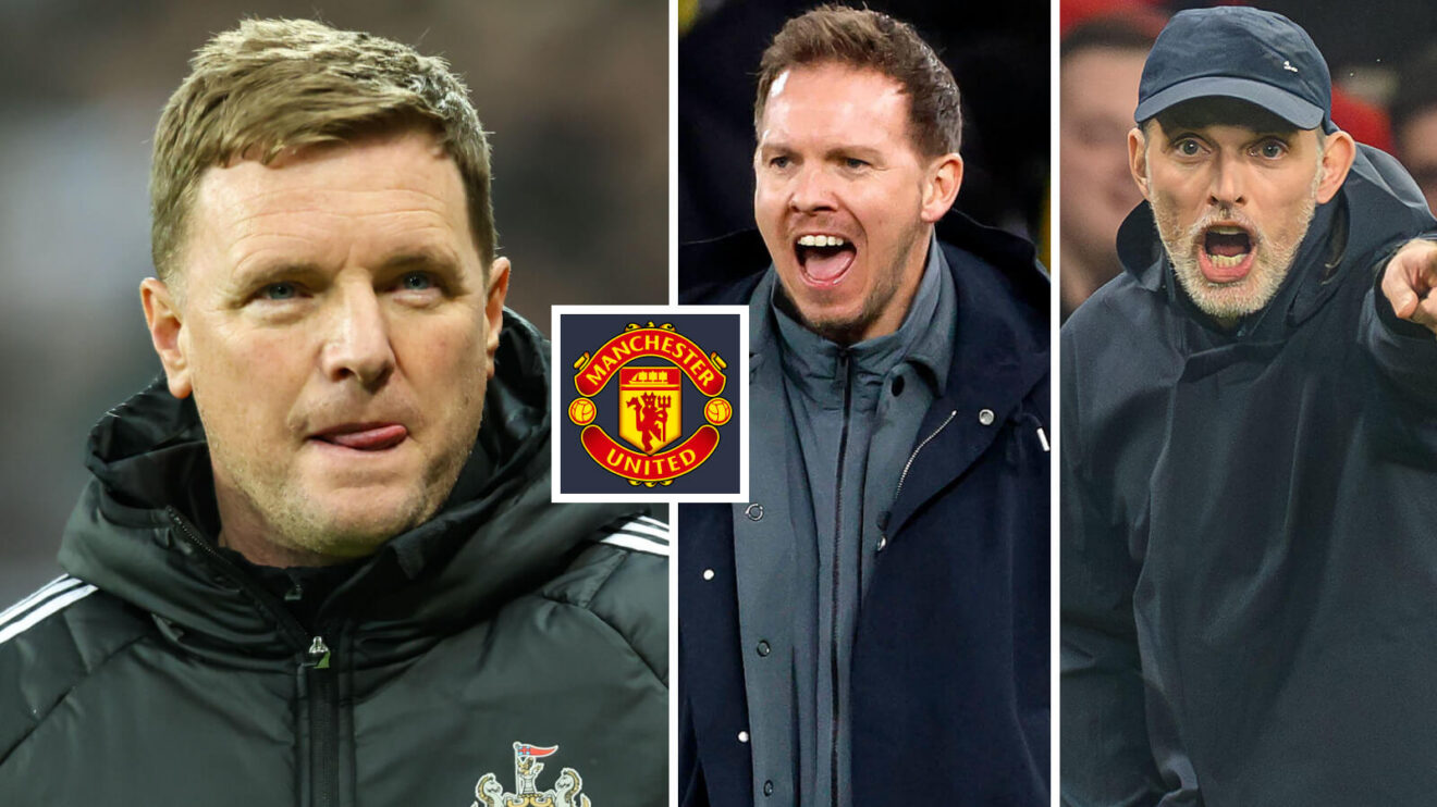 Eddie Howe, Julian Nagelsmann & Thomas Tuchel.