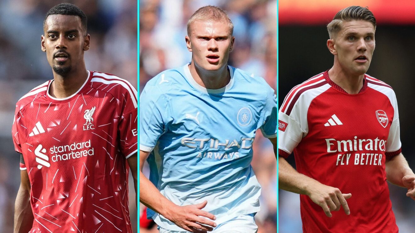 Alexander Isak, Erling Haaland and Viktor Gyokores