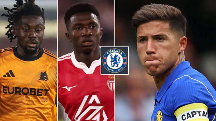 Manu Kone and Lamine Camara with Chelsea star Enzo Fernandez