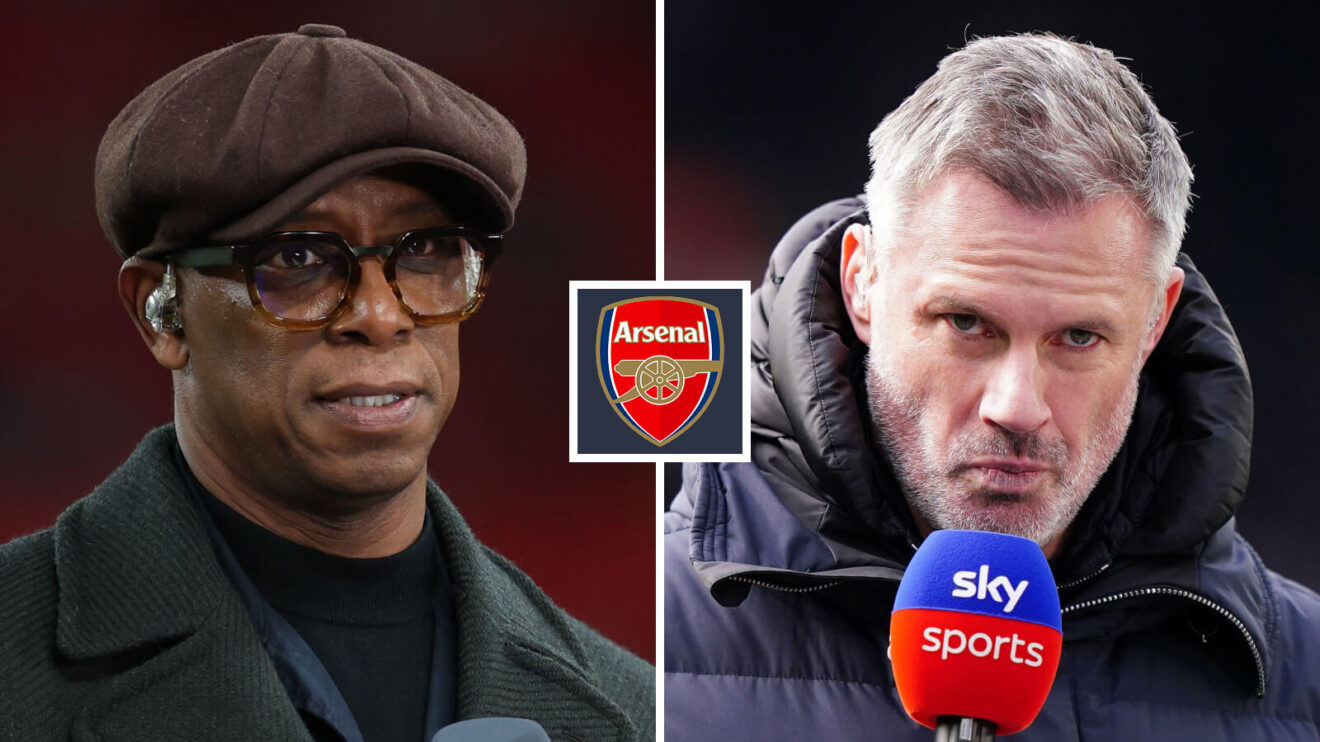 Arsenal legend Ian Wright and Jamie Carragher