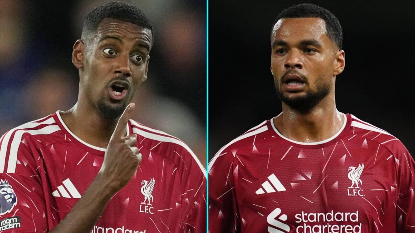 Alexander Isak and Cody Gakpo, Liverpool collage