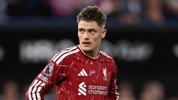 Florian Wirtz playing for Liverpool