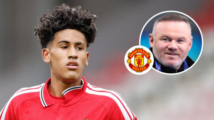 JJ Gabriel, Manchester United badge and Wayne Rooney - copyright F365