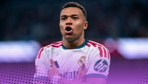 Kylian Mbappe scores two as Golden Boot race with Raphinha continues