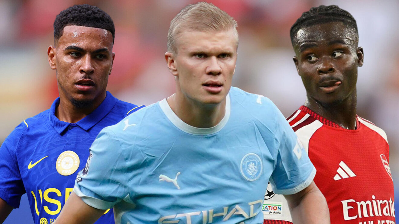 Erling Haaland, Bukayo Saka & Morgan Rogers.