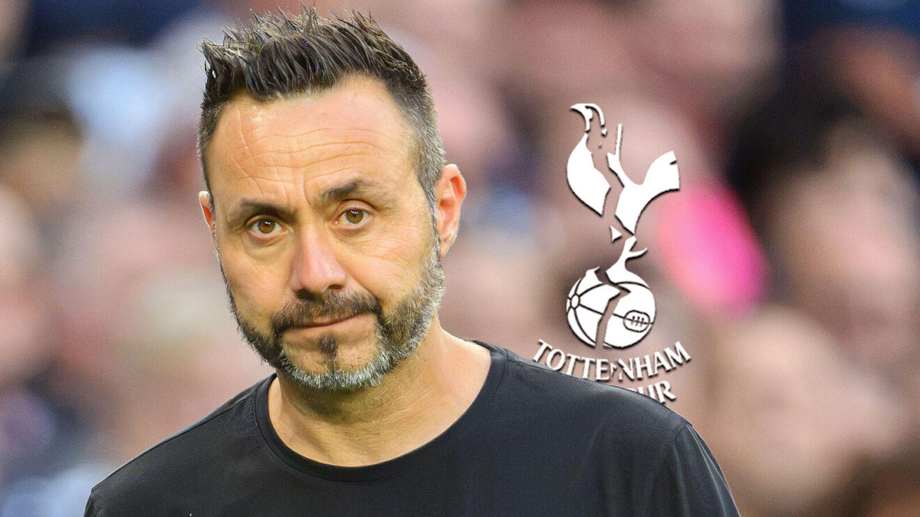Tottenham head train Roberto De Zerbi