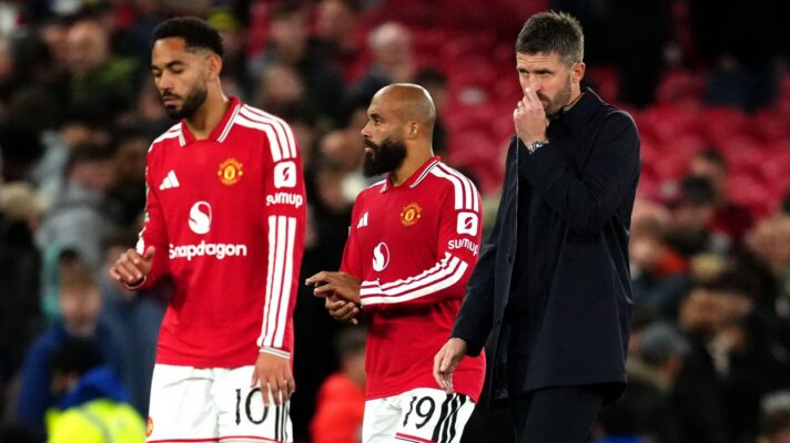 Michael Carrick and Man Utd players