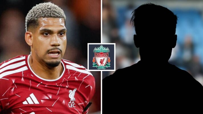 Liverpool defender Ronald Araujo, silhouette player