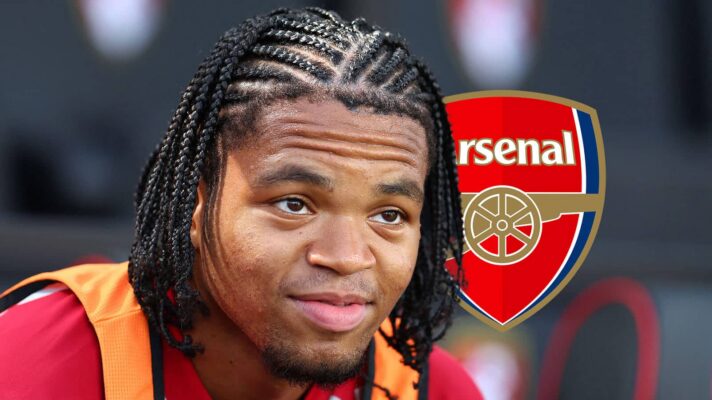 Liverpool winger Rio Ngumoha, Arsenal badge
