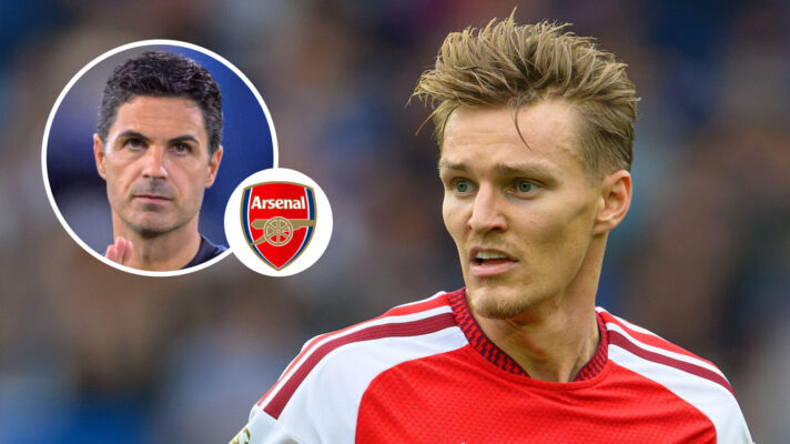 Arsenal duo Martin Odegaard and Mikel Arteta