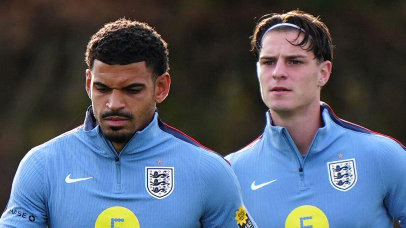 England players Morgan Gibbs-White and Alex Scott