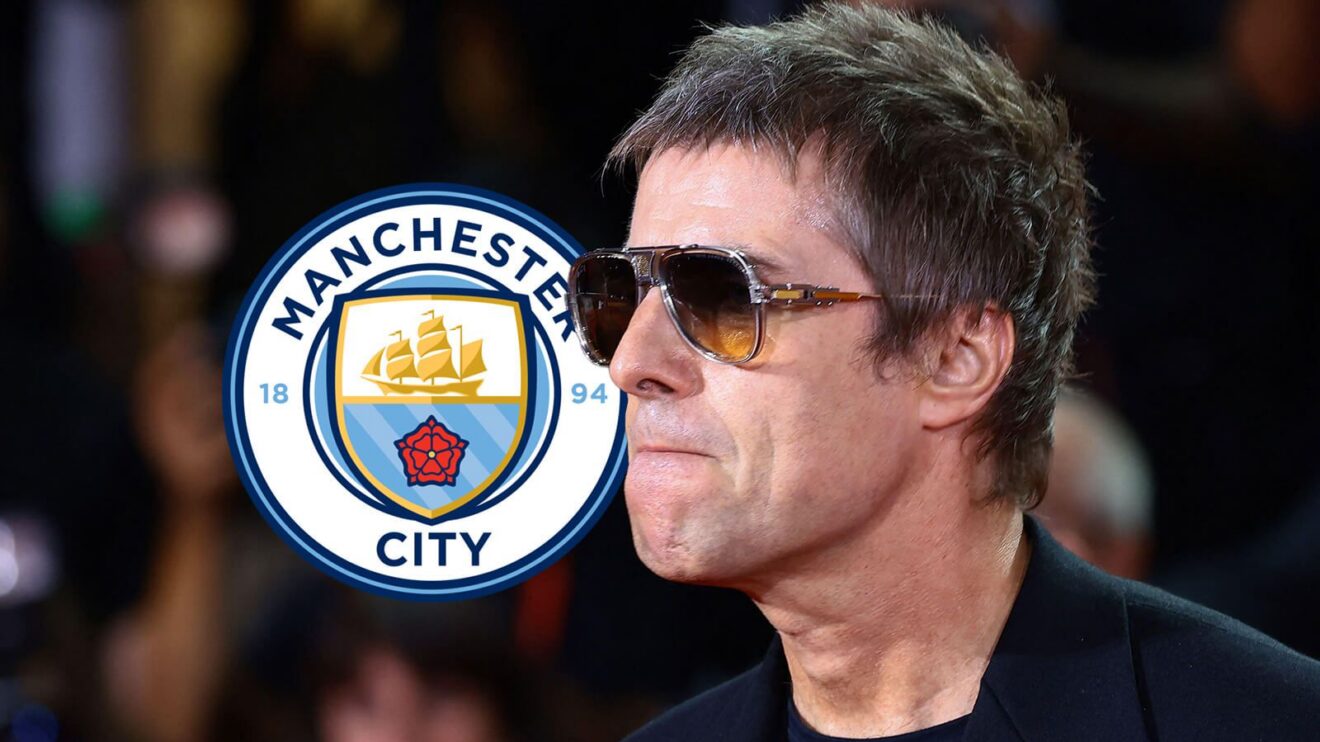 Man City fan supporter Liam Gallagher