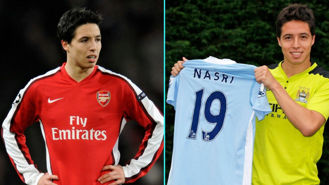 Samir Nasri for Arsenal and Manchester City