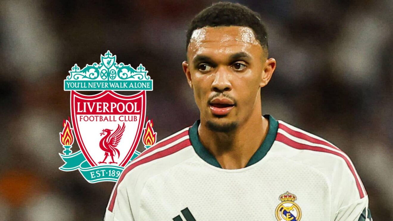 Liverpool badge and also Real Madrid star Trent Alexander-Arnold - copyright F365