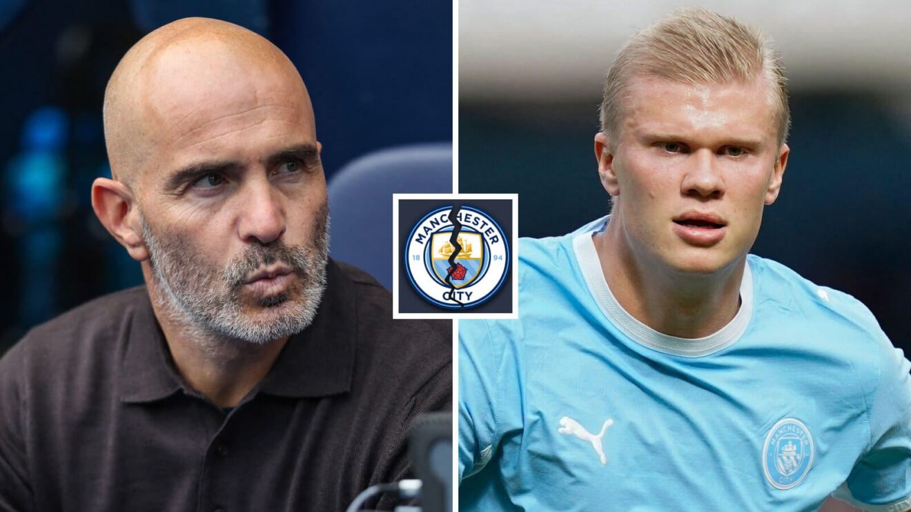 Enzo Maresca and Erling Haaland.