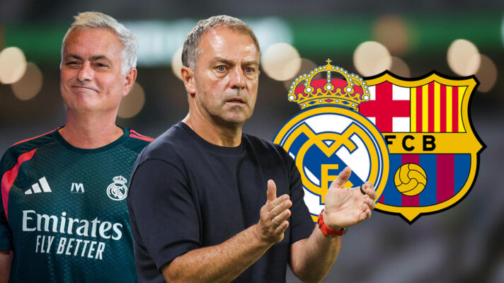 Jose Mourinho and Hansi Flick