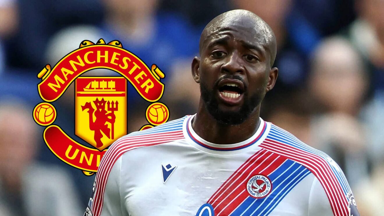Crystal Palace striker Jean-Philippe Mateta, Man Utd badge