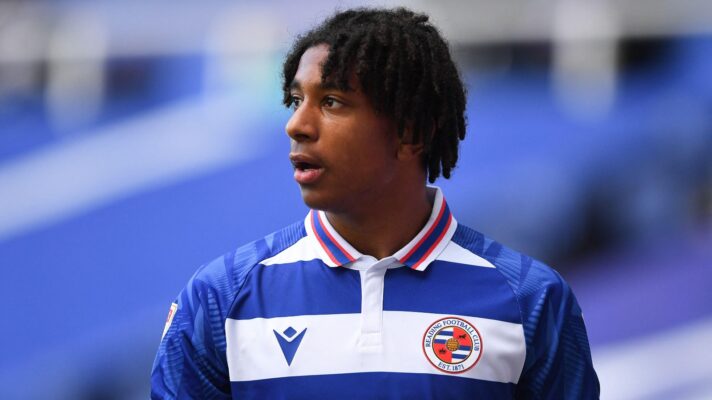 Michael Olise playing for Reading