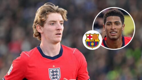 Anthony Gordon: Barcelona media brands England winger a ‘nightmare’ as Jude Bellingham labels him a ‘joke’
