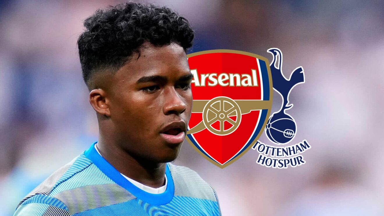 Real Madrid striker Endrick, Arsenal, Tottenham badges