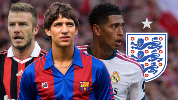 Jude Bellingham, Gary Lineker & David Beckham.